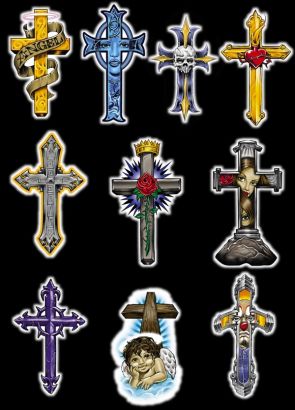 Cross Symbols Tats Design